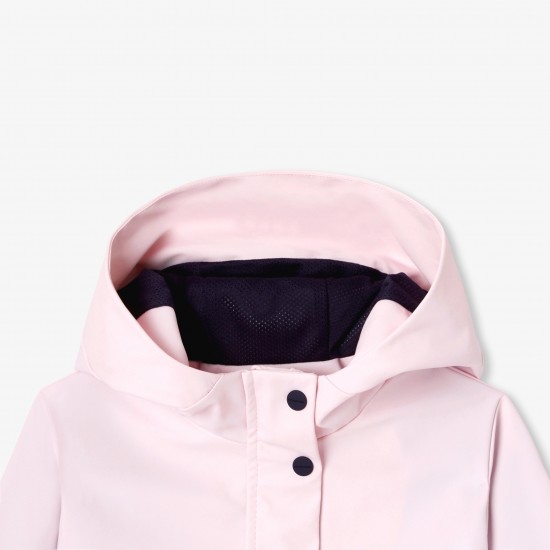 Girl rubber-effect parka
