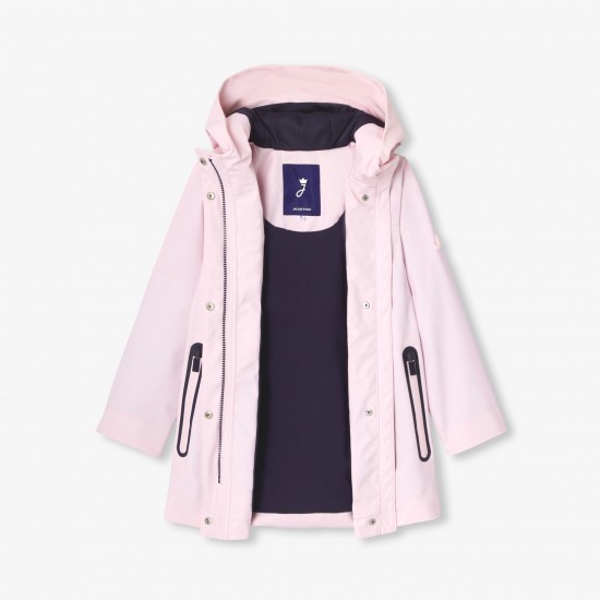 Girl rubber-effect parka
