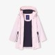 Girl rubber-effect parka