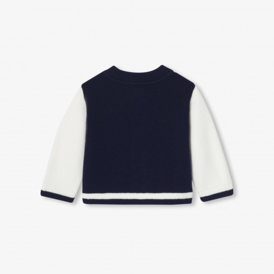 Baby boy Varsity-style  cardigan