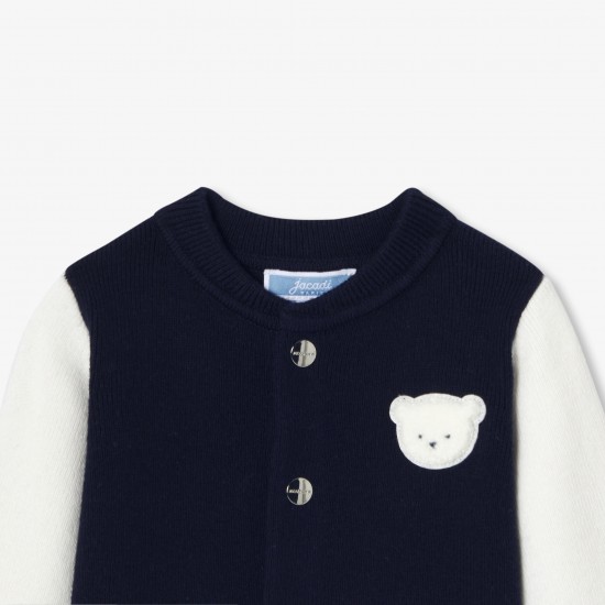Baby boy Varsity-style  cardigan