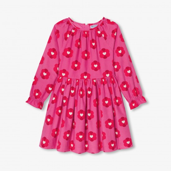 Girl dress in milleraies velvet 