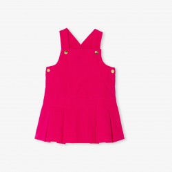 Baby girl velvet pinafore dress
