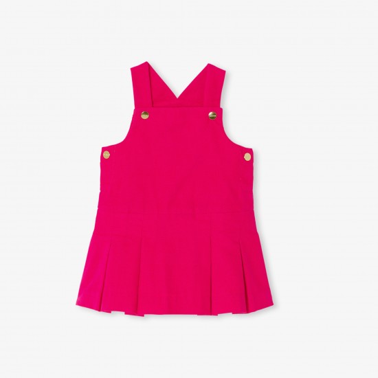 Baby girl velvet pinafore dress
