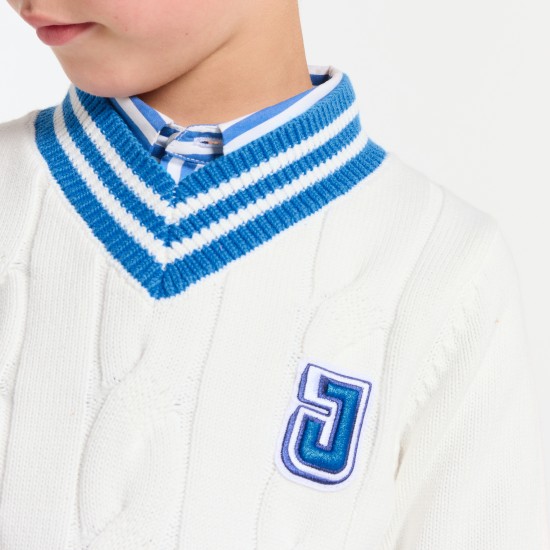 Children cotton cricket sweater