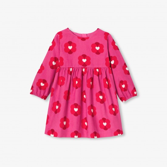 Baby girl dress in velvet milleraies