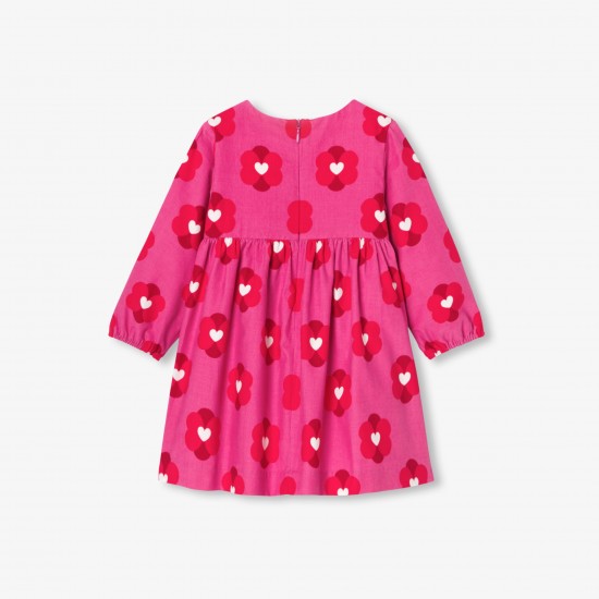 Baby girl dress in velvet milleraies