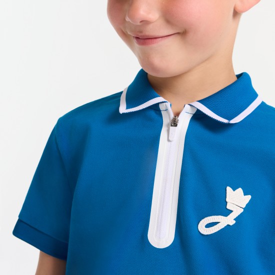 Boy short-sleeved polo shirt