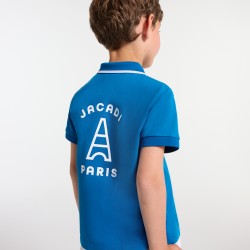 Boy short-sleeved polo shirt