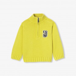 Baby boy trucker-neck sweater Baby boy trucker-neck sweater