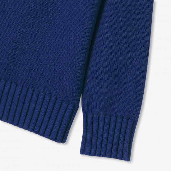 Boy sweater with trucker collar