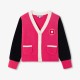 Girl color block cardigan Girl color block cardigan