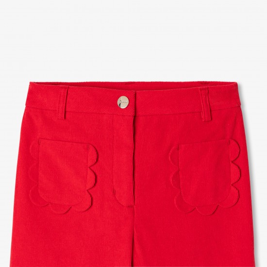 Girl velvet milleraies pants 