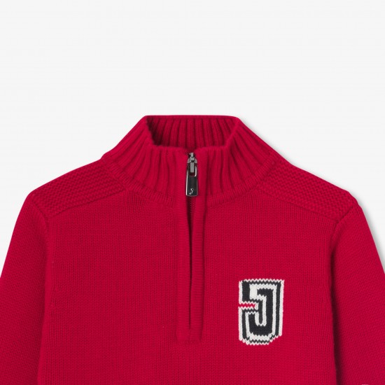Baby boy trucker-neck sweater Baby boy trucker-neck sweater
