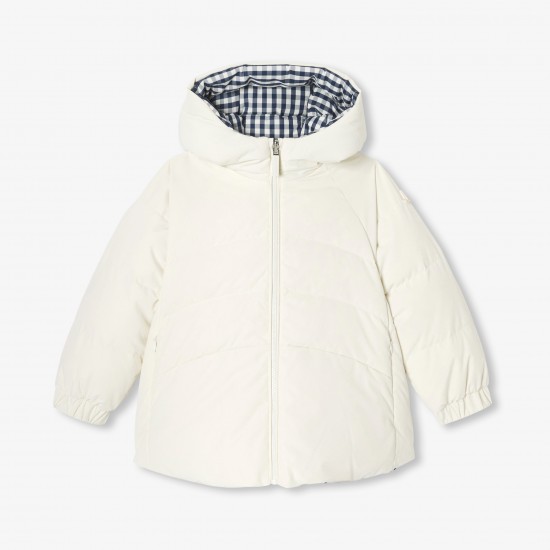 Girl short reversible down jacket