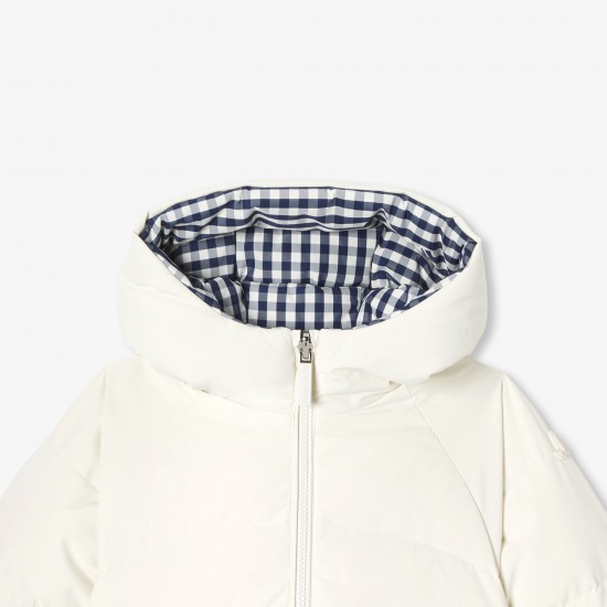 Girl short reversible down jacket