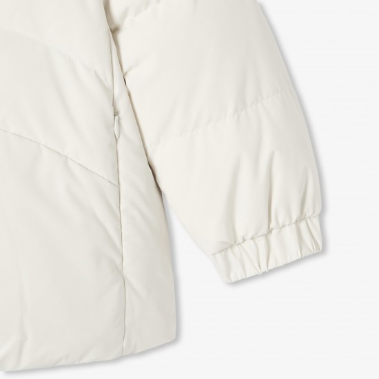 Girl short reversible down jacket