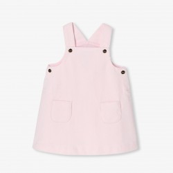 Baby girl velvet pinafore dress