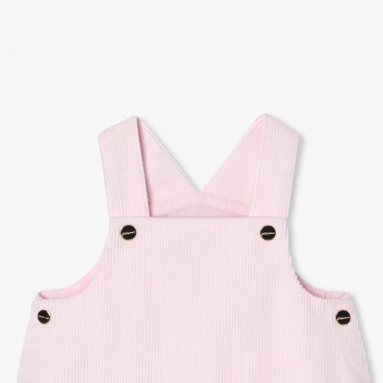 Baby girl velvet pinafore dress