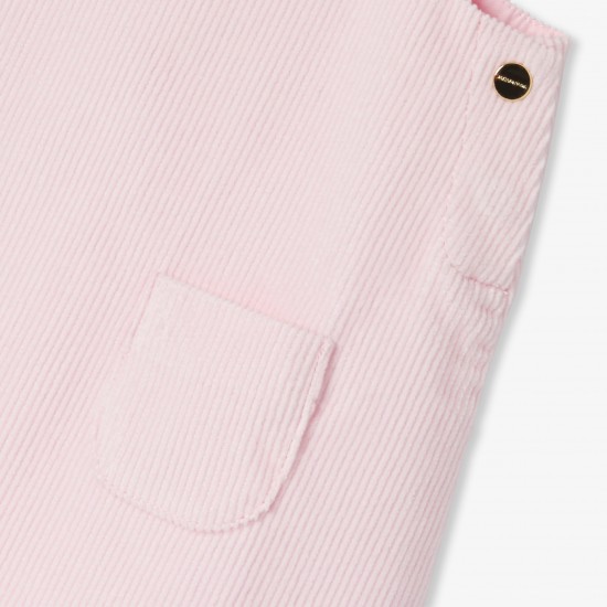 Baby girl velvet pinafore dress