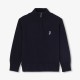 Boy sweater with trucker collar