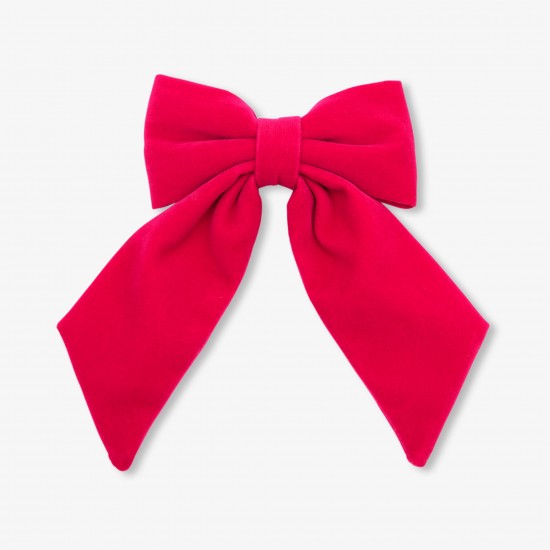 Girl velvet bow hair clip