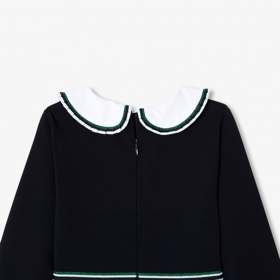 Girl dress in milano knit