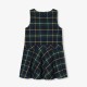 Girl pinafore dress in flannel
