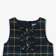 Girl pinafore dress in flannel