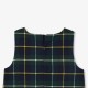 Girl pinafore dress in flannel
