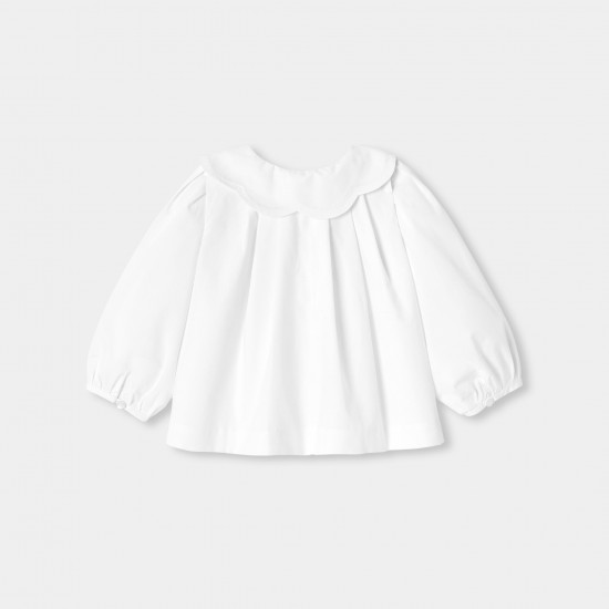Baby girl blouse in poplin