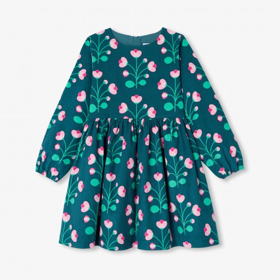 Girl dress in milleraies velvet 