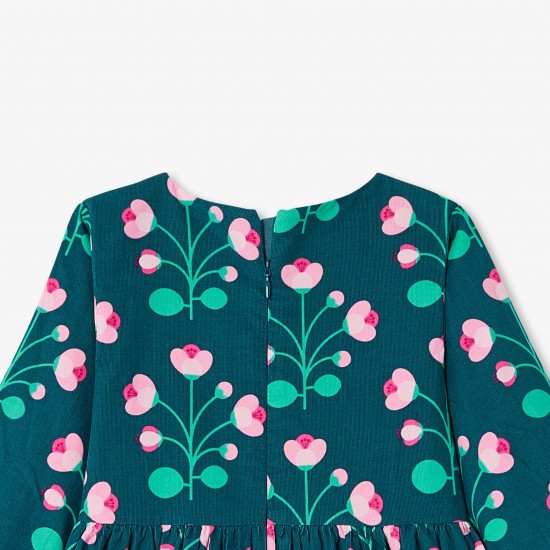 Girl dress in milleraies velvet 