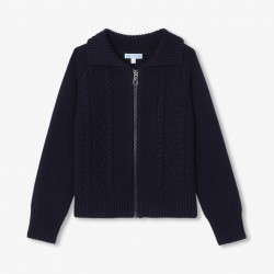 Boy cardigan in responsible wool
