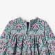 Baby girl dress in velvet Liberty fabric