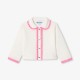 Baby girl cardigan with Peter Pan collar