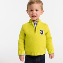 Baby boy trucker-neck sweater Baby boy trucker-neck sweater