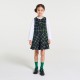 Girl pinafore dress in flannel