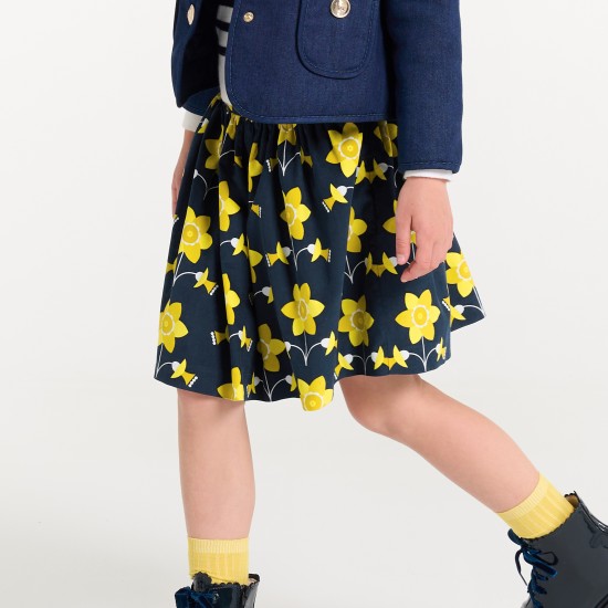 Girl milleraies velvet skirt 