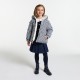 Girl short reversible down jacket