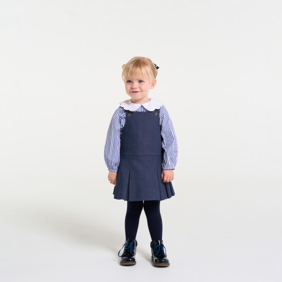 Baby girl denim jumper dress