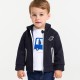 Baby boy fleece zip-up sweatshirt