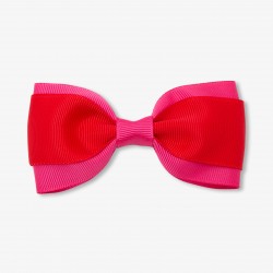 Girl hair clip with color block bow