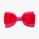 Girl hair clip with color block bow