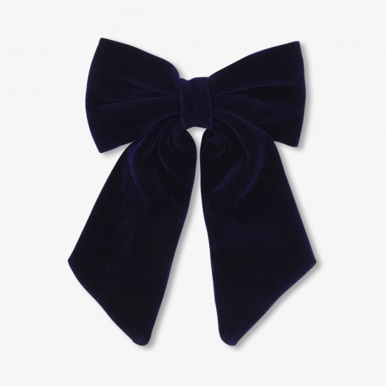 Girl velvet bow hair clip