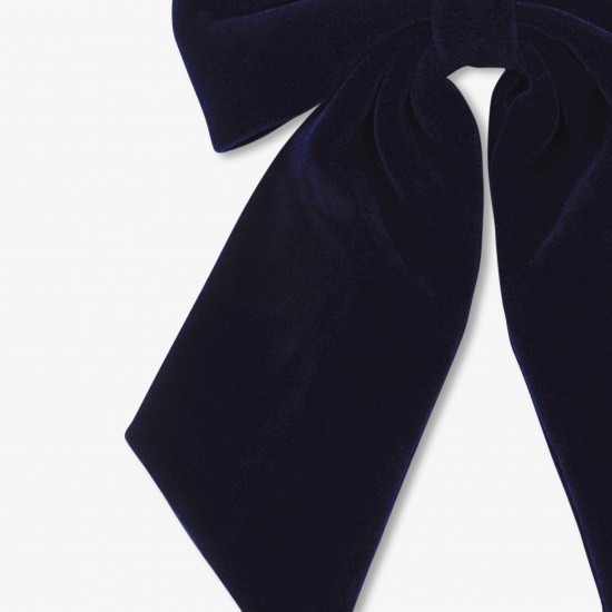 Girl velvet bow hair clip