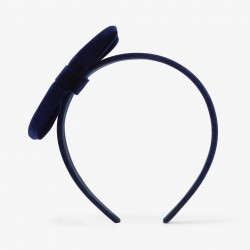 Girl velvet bow headband