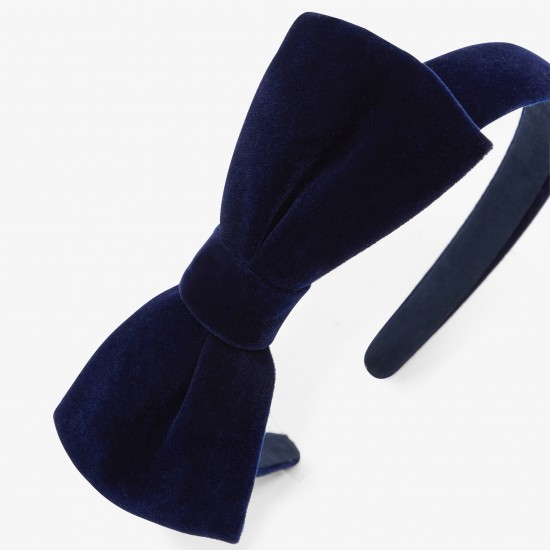 Girl velvet bow headband