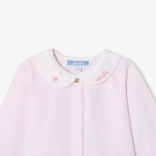 Baby girl velvet pajamas