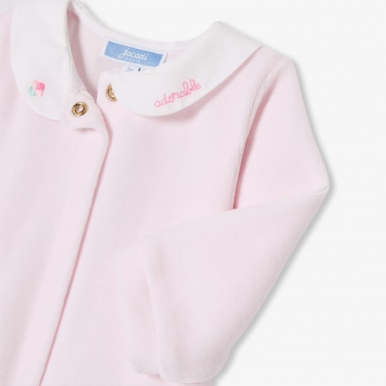 Baby girl velvet pajamas